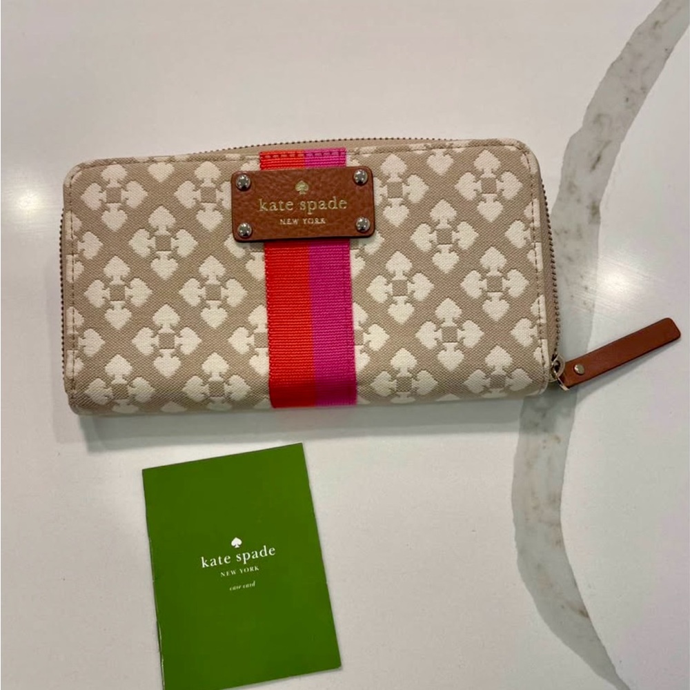 Kate Spade Signature Print wallet NEW